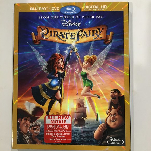 Disney Tinkerbell PIRATE FAIRY Blu-Ray & DVD - Picture 2 of 5